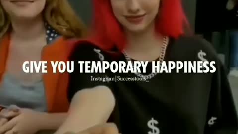 A beautiful girl give you temporary happiness short video