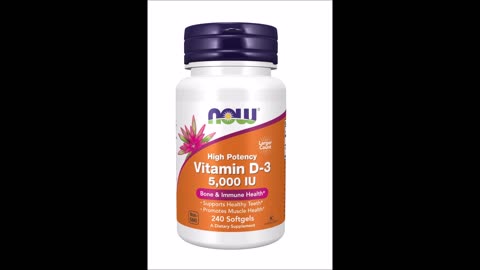 El Mejor Complejo vitamínico Now Foods, Vitamina D3 5000 UI