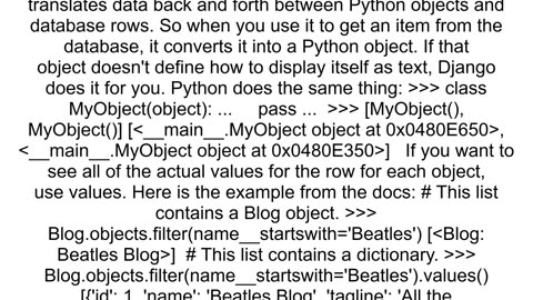 Django how to print the values of all the fields of a model instance