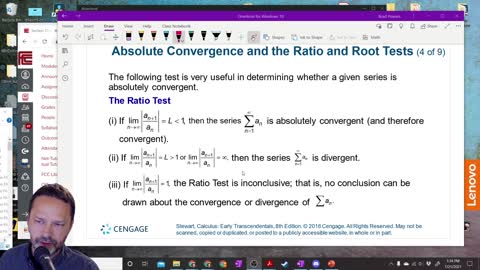 Calculus 2 - Section 11-6 - Intro to Ratio and Root Tests with Examples