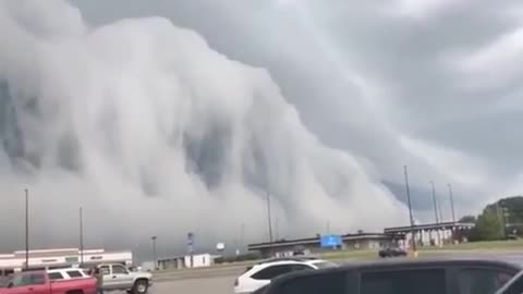 Scary clouds passing