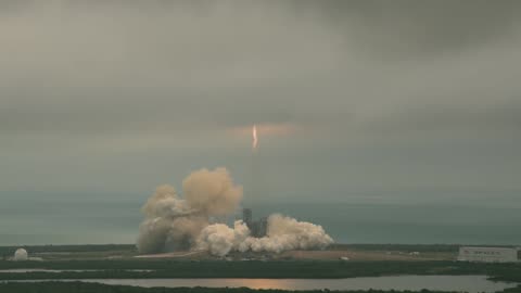 Liftoff in UHD of SpaceX Falcon 9 on CRS-10 Mission