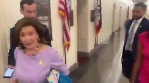 Pelosi is rushing to her bottle of Vodka. Get this woman some help