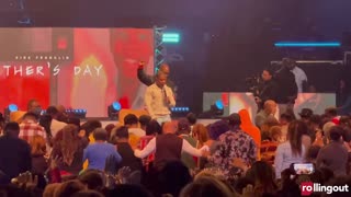 Kirk Franklin speaks and prays over fatherless adults in Atlanta