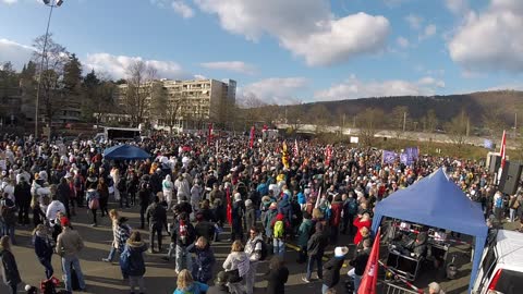 Protest Liestal Switzerland 2021-03-20 Schulanlage Frenke part 2 (uncut footage)