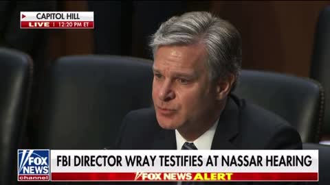 Christopher Wray SOUNDS NERVOUS - Gymnasts testify on FBI's sex abuse investigation Larry Nassar