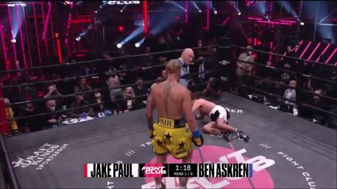 Jake Paul Knocks Out Ben Askren in less than 1 minute.