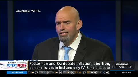 Pennsylvania Senate candidates John Fetterman and Mehmet Oz face off in debate