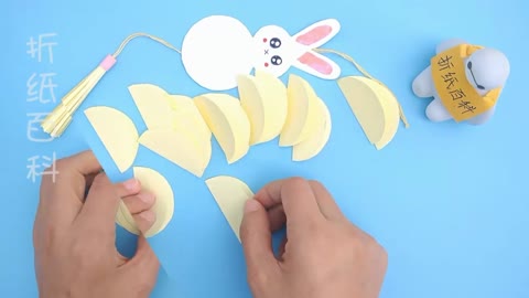 Mid-Autumn Festival handmade rabbit lantern, cute and cute, handmade DIY origami tutorial6