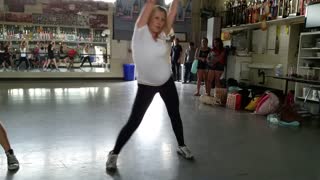 27 Weeks Pregnant Mom Dances with Baby #3