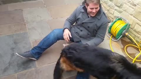 Dog Cries Out In Happiness After Months Apart From Owner