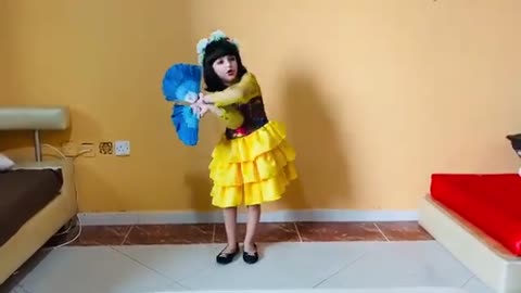 Cute French dance performance by a Little Girl Aaru..