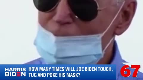 Biden Touches And Adjusts His Mask 68 Times In A Single Speech