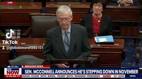 Republican Senate Minority Leader Mitch McConnell Announced Today That He Will Be Stepping Down