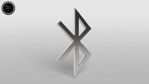 Bluetooth Symbol v1 005 3D Model Showcase