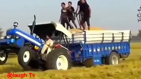 Funny indian tractor compilation