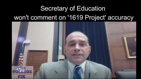 Secretary Cardona won't say if he supports the '1619 Project'