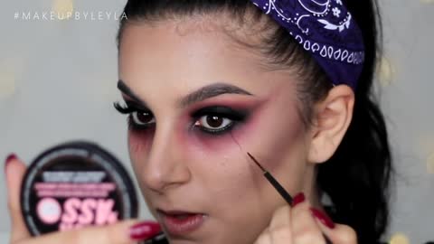 Vampire makeup look tutorial