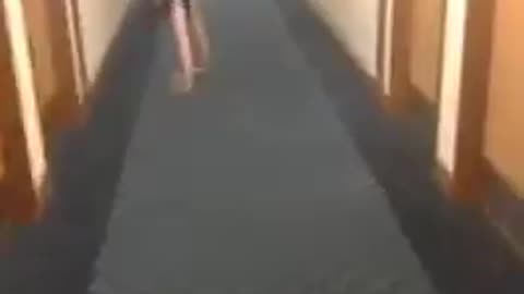 Teenager Breaks Hotel Fire Sprinkler While Doing Cartwheels In A Hallway