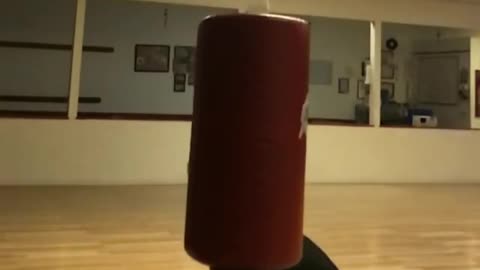 Collab copyright protection - guy red punching bag bottle kick