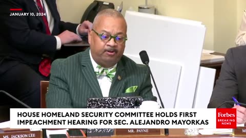 Donald Payne Takes Repeated Shots At Marjorie Taylor Greene For Mayorkas Impeachment Hearing