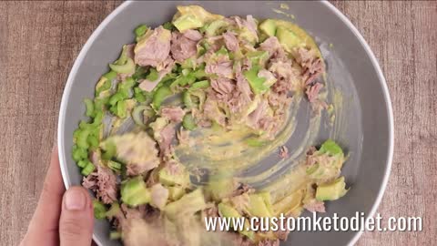 Keto Curry Spiked Tuna and Avocado Salad