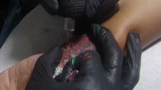 Wrist Cover Up Tattoo Time Lapse