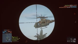 BATTLEFIELD 4-SHOOTING THE DOOR GUNNER OUT OF HIS CHOPPER