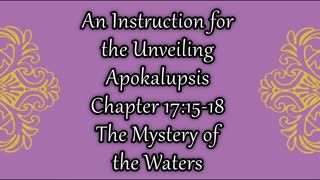 Revelation 17 The Mystery of the Waters