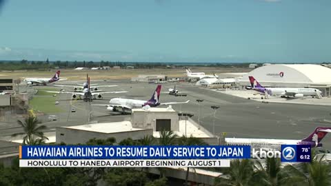 Hawaiian Airlines resumes flights to Haneda, Japan