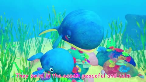 Mom and Baby Blue Whale Lullaby _ CoComelon Nursery Rhymes _ Kids Songs