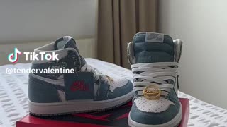 750Kicks Unboxing: Jordan 1 Retro High Denim with @tendervalentine - Winter Style Outfits YT Jordans