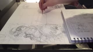 Time lapse: Penciling pages 90-91 in 13 minutes