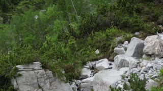 Drone video on Alps Mountain