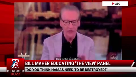 Bill Maher Educating 'The View' Panel