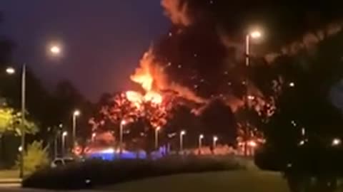 NEW - Major fire burns down the Bill Gates funded Picnic distribution center in the Netherlands