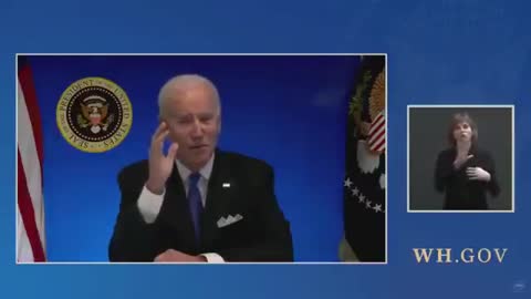 White House cuts vide when Joe asks to take questions..