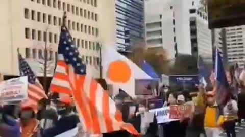 Protest against the US Election Fraud in Japan (2)