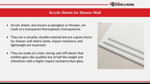 Benefits of Using Acrylic Sheets for Shower Walls