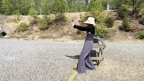 Laura and Flynn at the range