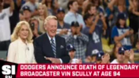 Legendary Dodgers Broadcaster Vin Scully Dead at Age 94