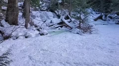 The original instantly freezing Shannon Creek video from Squamish this morning.