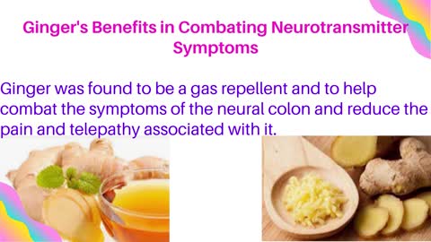 Ginger's Benefits in Combating Neurotransmitter Symptoms