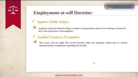 What is Employment-At-Will? Employment Law Attorney California