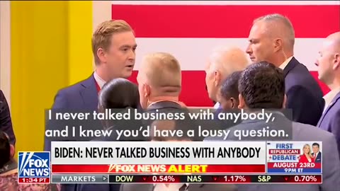 He's on Record - BIDEN: "I never talked business with anybody and I knew you'd have a lousy question