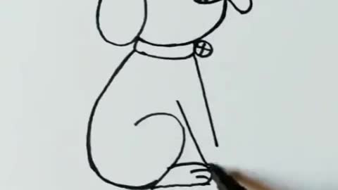 pet dog drawing