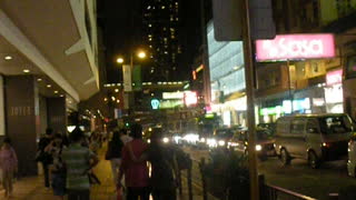 There are a lot of people on the streets of Hong Kong!