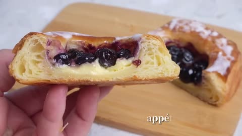 水果丹麦酥 | 丹麦面团食谱 | Fruit Danish Pastries