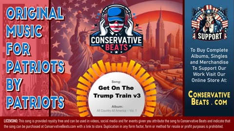 Conservative Beats - Album: All Country All America - Single: Get on the Trump Train ( Version 3 )