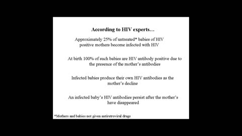 Evidence that HIV antibody tests are not specific